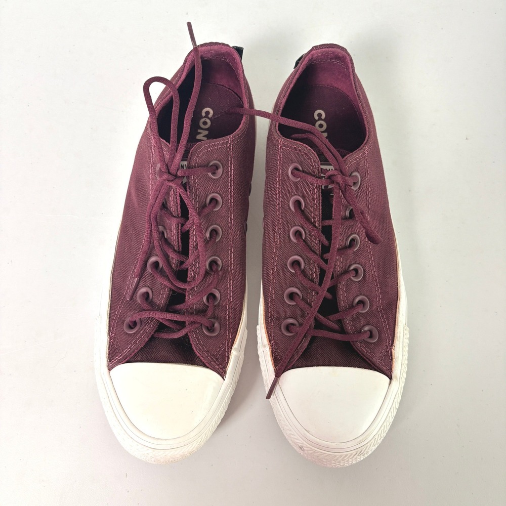 Converse Chuck Taylor All Star Mens 6 Womens 8 Burgundy Cordura Low Top Sneakers